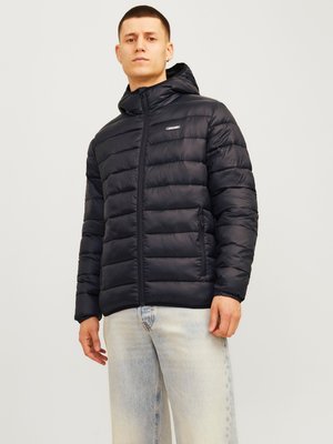 Jack & Jones JJVINCENT PUFFER HOOD - Jas - black