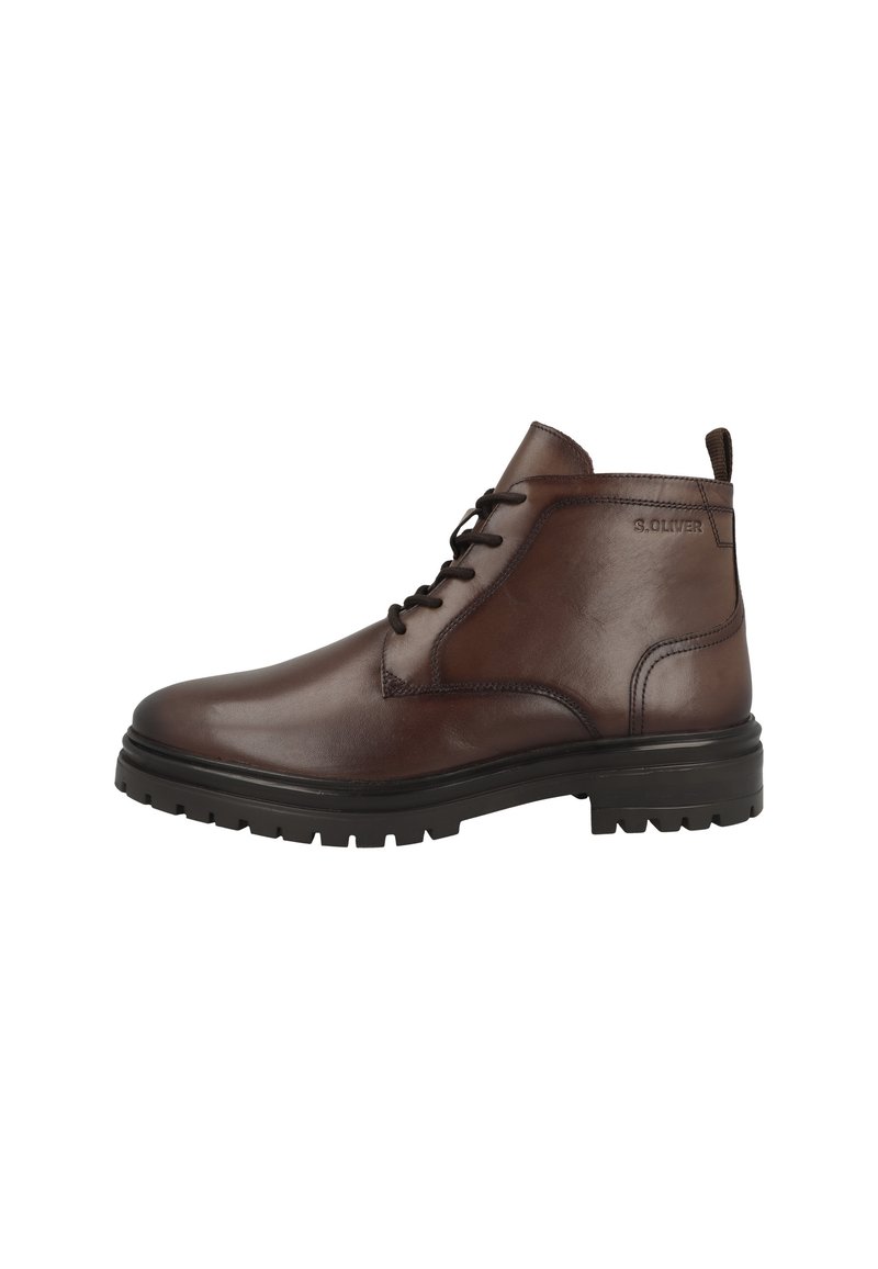 s.Oliver Botines con cordones - brown
