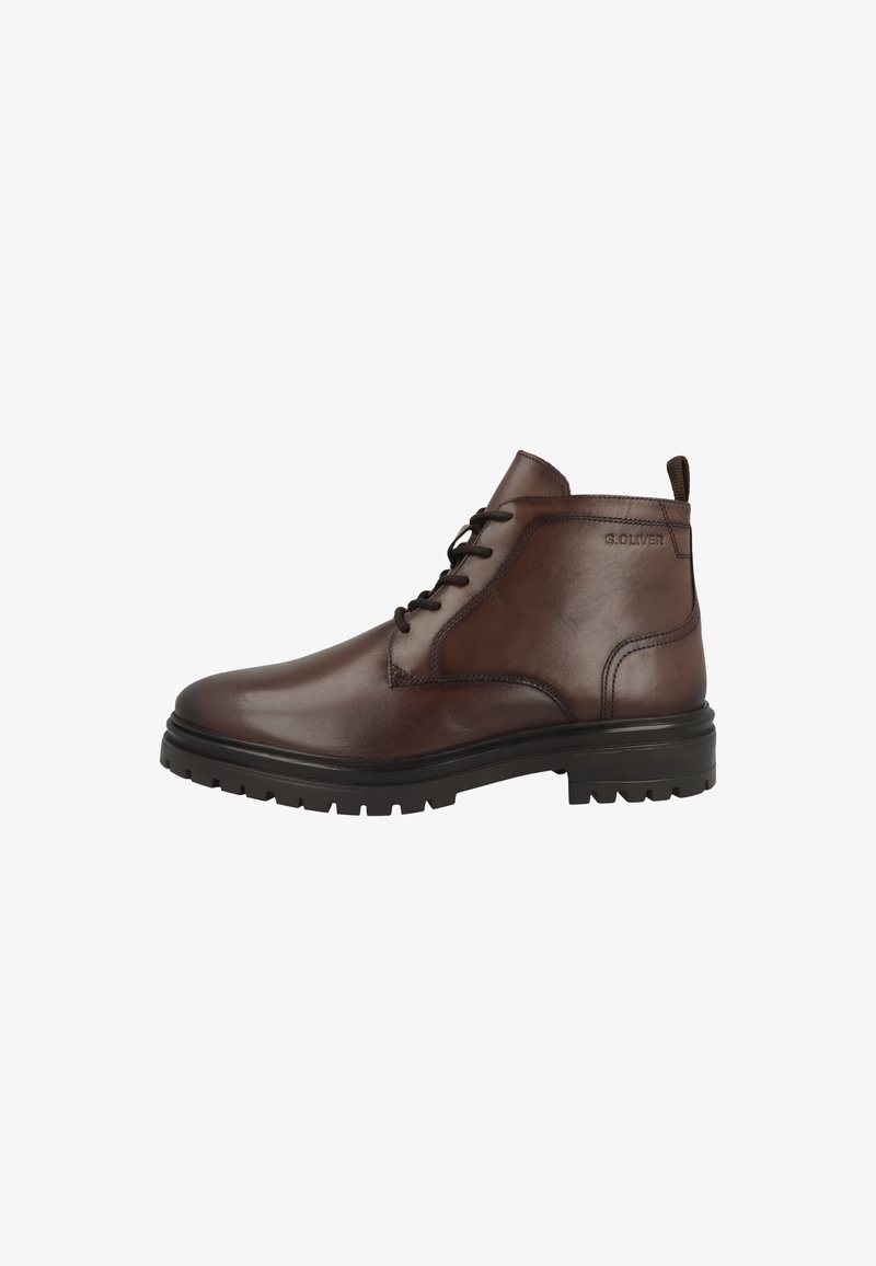 s.Oliver Botines con cordones - brown