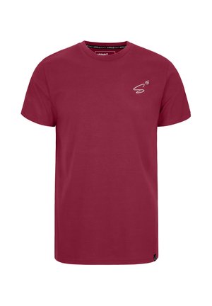 MIT LOGOSTICK AUF DER BRUST - T-Shirt print - dunkelrot