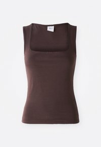 SQUARE TANK - Topp - brown