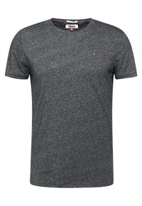 Tommy Hilfiger short-sleeve t-shirt in dark gray, made of soft fabric, round neckline, featuring a small logo on the chest.