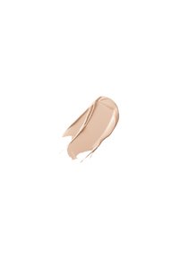 Muestra de base líquida en un tono beige suave, con una textura suave y cremosa, un acabado ligeramente brillante y una forma suavemente curvada.