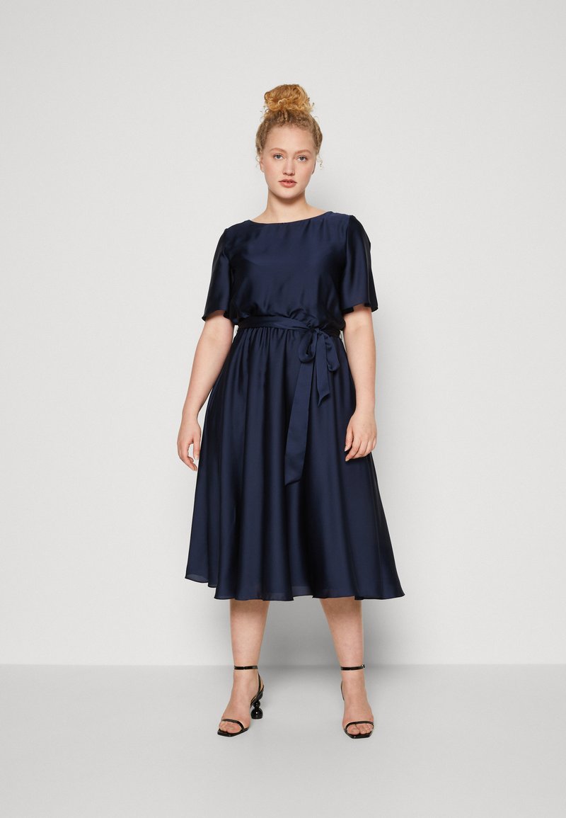Swing Curve DRESS Cocktail dress / Party dress dark blue Zalando