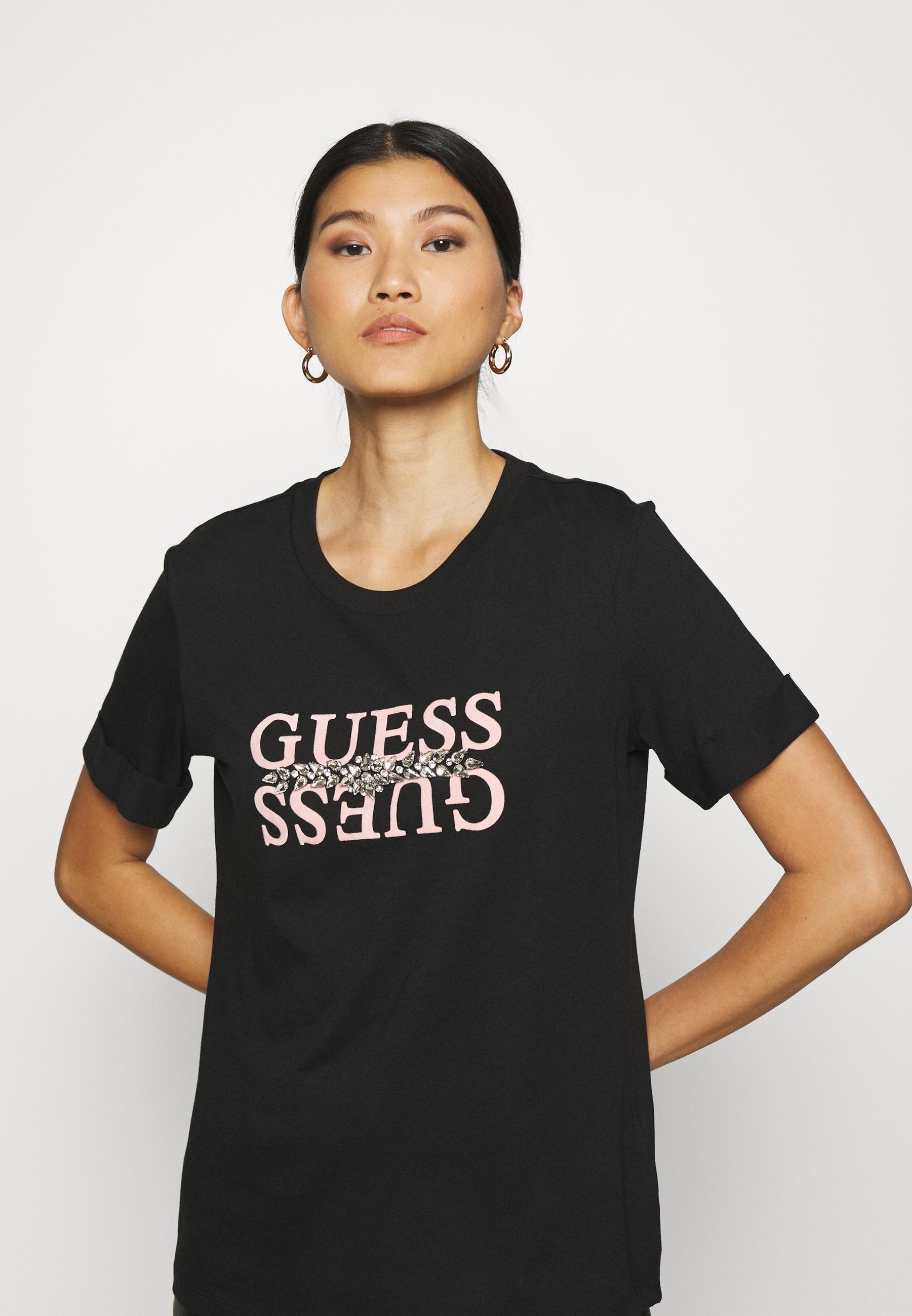 guess black top