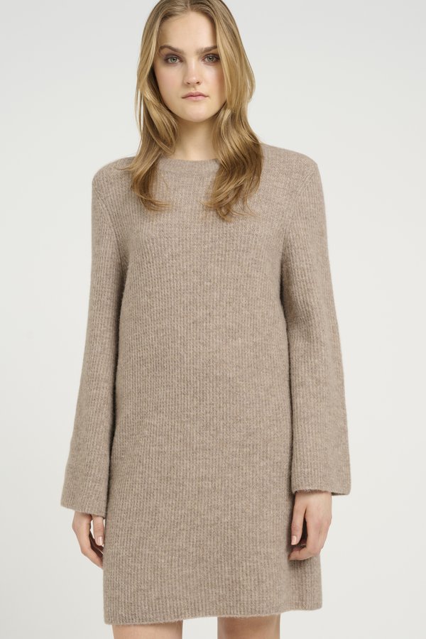 ALPHA - Jumper dress - warm sand melange