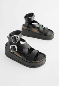 Next ULTRA CHUNKY REGULAR FIT - Bokapántos szandálok - black