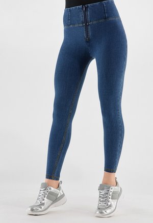 Freddy 7/8 A VITA ALT - Jeans Skinny Fit - dark jeans yellow seam