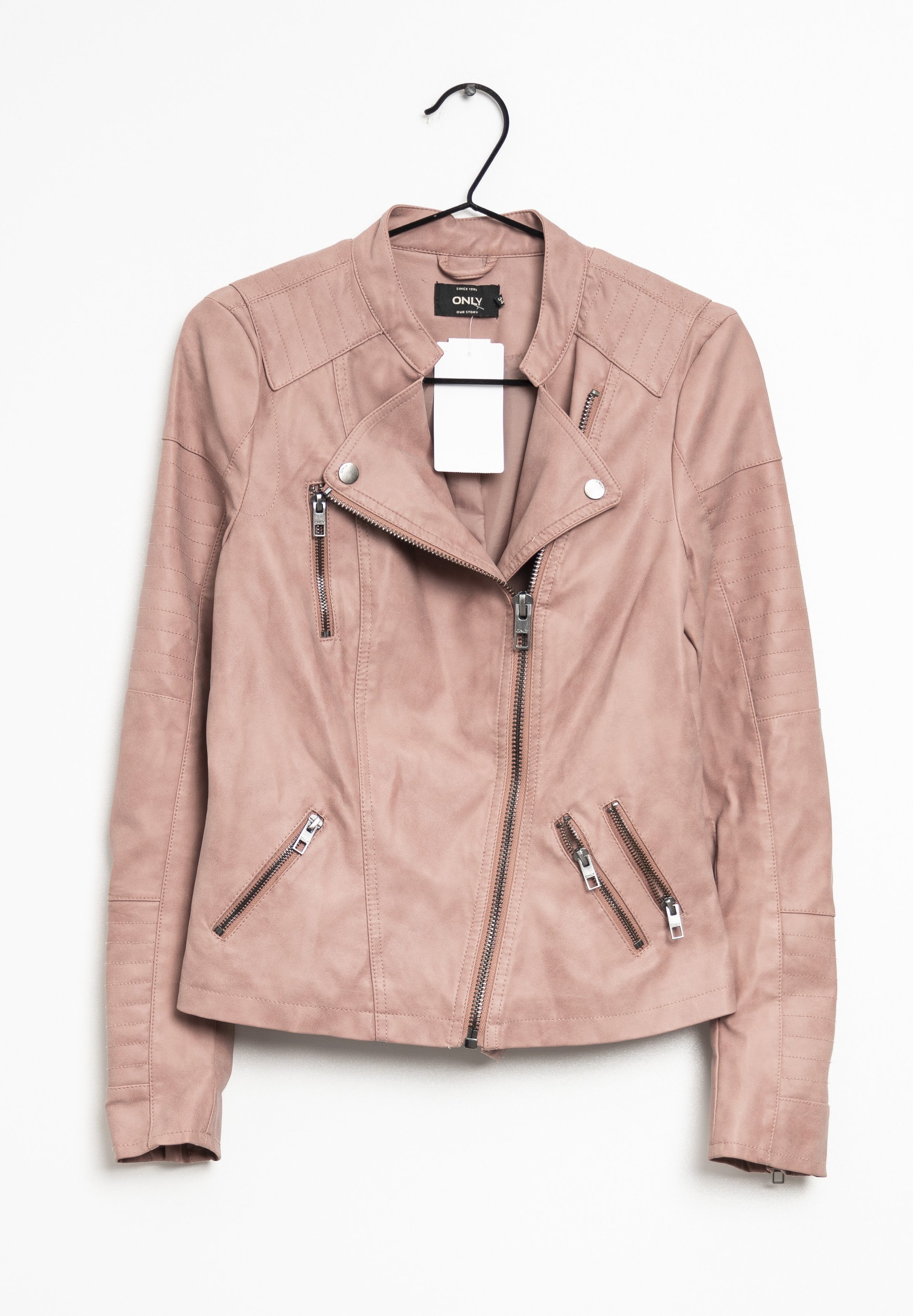 Kunstlederjacke Lederjacke Rosa Only ONLY Kunstlederjacke Pink