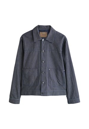 Next REGULAR FIT - GINGHAM SHACKET   - Overgangsjakke - blue
