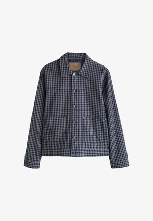 Next, REGULAR FIT - GINGHAM SHACKET - Overgangsjakke - blue