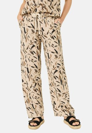 Tamaris Tracksuit bottoms - sugar swizzle brush stroke leo