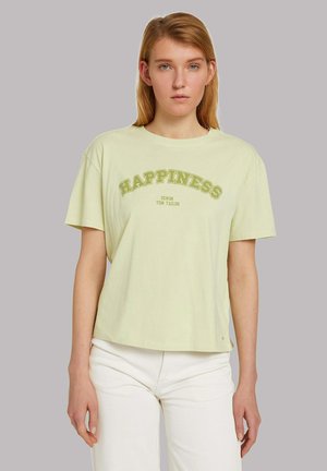 T-shirt print - soft jade green
