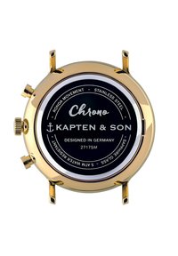Kapten & Son Chronograph - gold coloured white