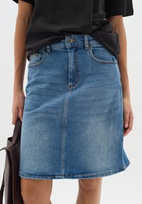 InWear - INWEAR PHEIFFERIW RYLIE - Denim skirt - medium blue Thumbnail Image 1