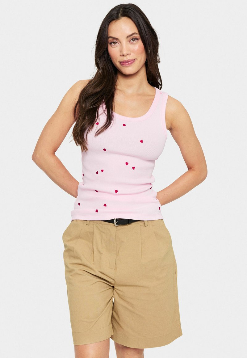Saint Tropez - ZISTESZ TANK - Top - tender touch red hearts, Enlarge