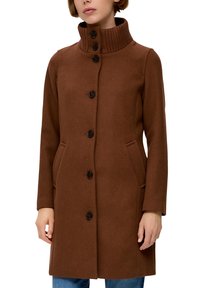 s.Oliver MANTEL MIT TWILL STRUKTUR - Mantel - zimt