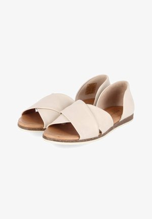 Apple of Eden, APPLE OF EDEN CHIUSI 54 SKY GREEN DAMEN FLACHE SANDALEN - Sandalen - beige