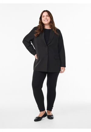 Zizzi, MIT ZIERKNÖPFEN - Leggings - Hosen - black