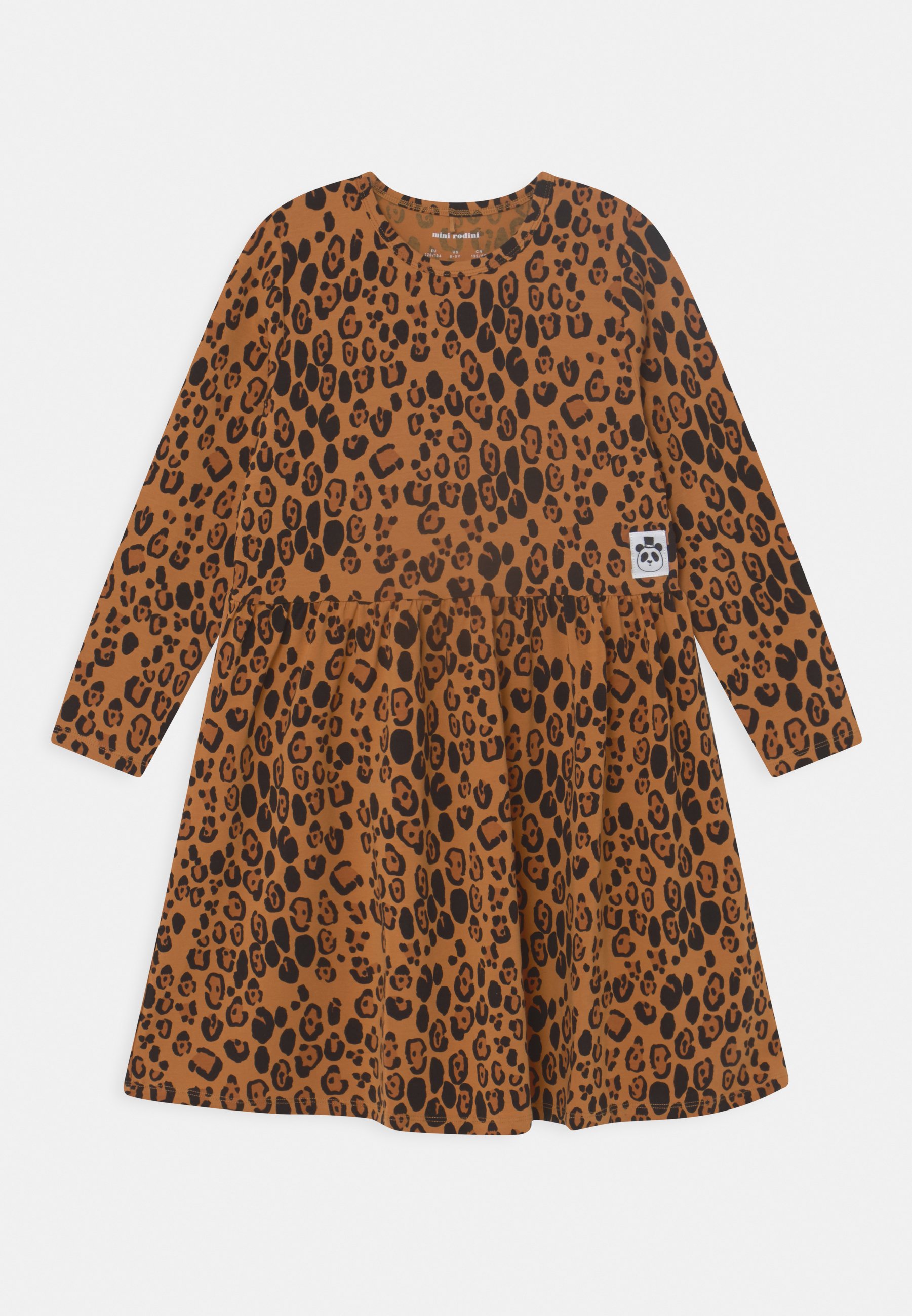 mini rodini leopard dress Girls short sleeve dress
