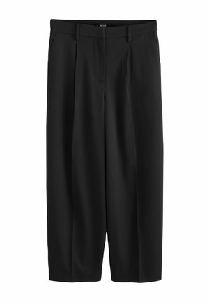 Next, PETITE FIT - BARREL LEG TAILORED TROUSERS . - Trousers - black