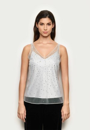 Bluse - light grey glitter