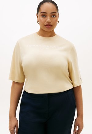 LOGO TRAPEZE TEEw - Marškinėliai su spaudiniu - country ivory