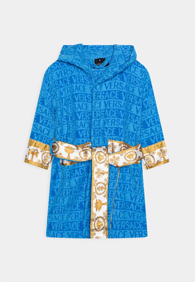 Versace - BATH ROBE YOUNG TESSUTO SPUGNA UNISEX - Badekåpe - baby blue, Forstørre