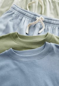 Next LONG SLEEVE CHECK 2 PACK  - REGULAR FIT SET - Pyjama - blue sage green stripe