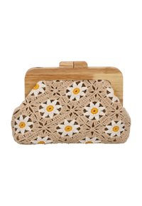 Clutch - beige white