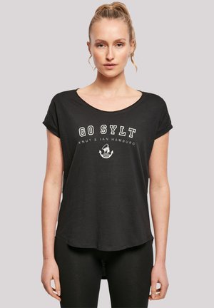 GO SYLT KNUT & JAN HAMBURG - T-Shirt print - schwarz