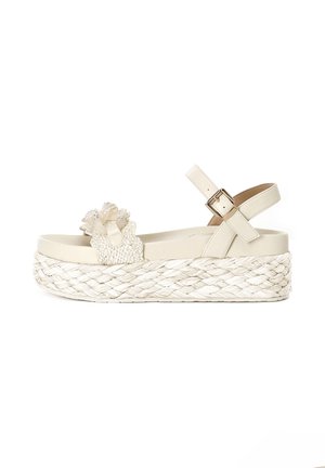 Wedge sandals - white ivory