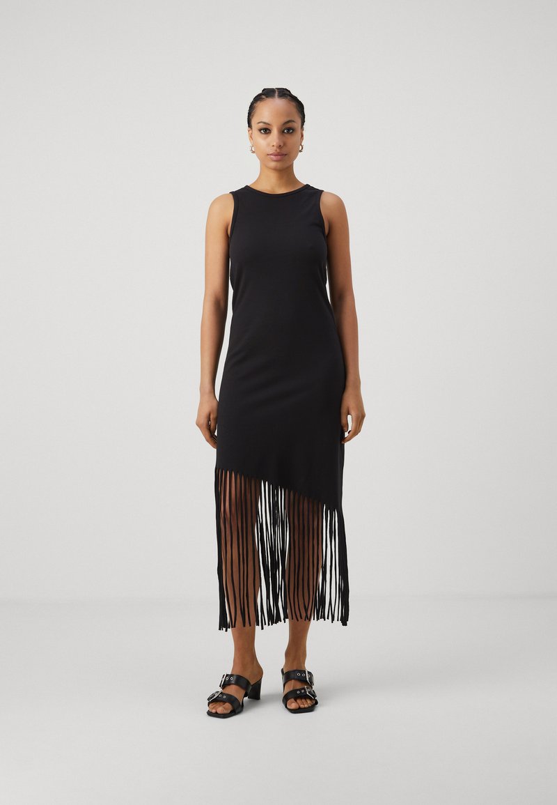 ONLY ONLZINNA FRINGE DRESS Jersey dress black/black Zalando.ie