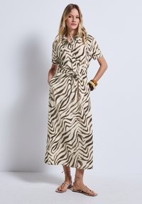 Street One - GEMUSTERTES - Shirt dress - beige Thumbnail Image 1