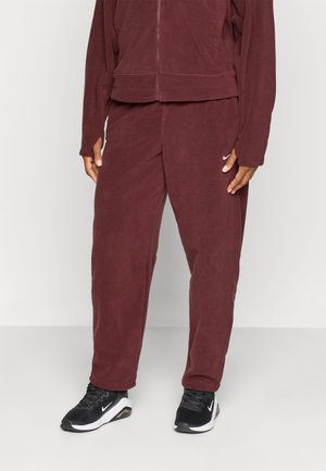 ONE PANT POLAR - Verryttelyhousut - burgundy crush/white