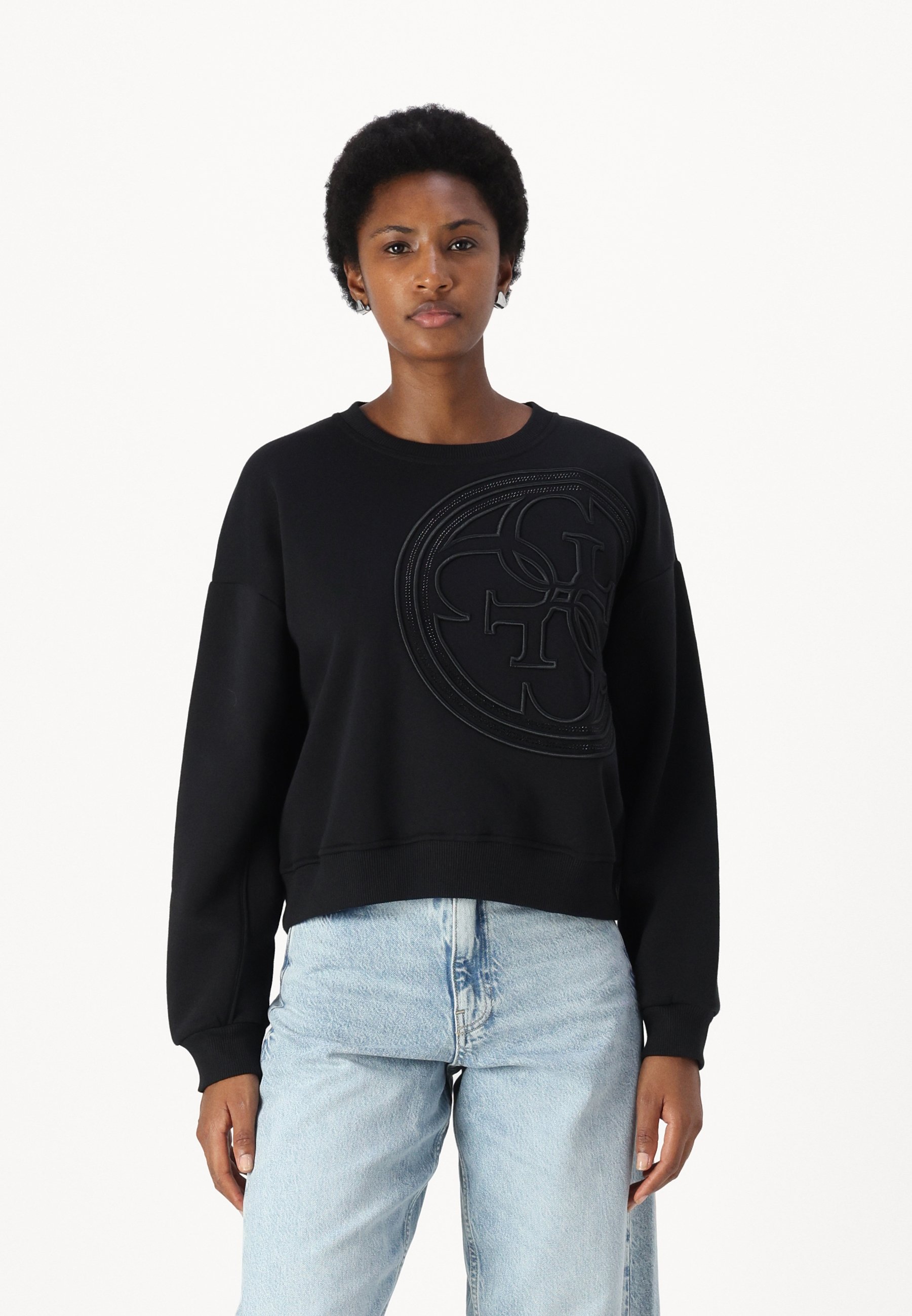 Guess Sweatshirt - jet black/black - Zalando