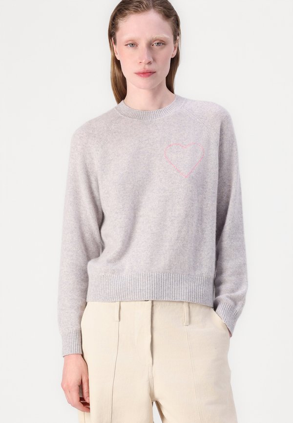 COEUR BRODE - Jumper - gris chine clair2