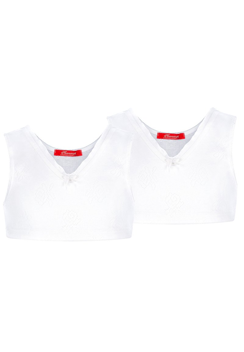 Hanssop TWO PACK SPORT BASIC POINTELLE ROSE - Bustier - white - Zalando