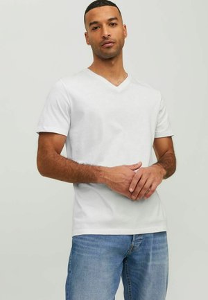 V-AUSSCHNITT - Basic T-shirt - white