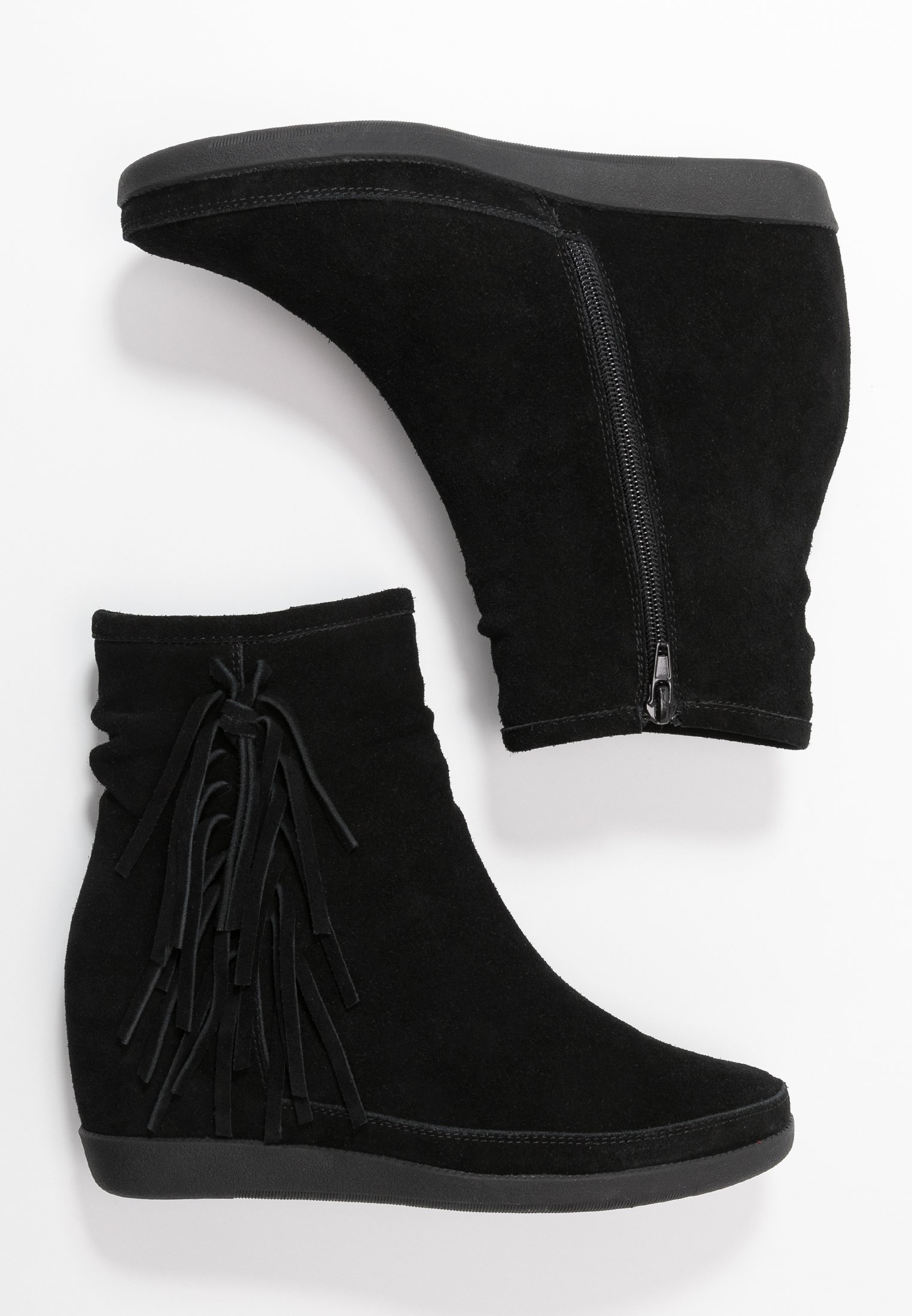 EMMY FRINGES Korte laarzen black EMMY FRINGES Korte laarzen black