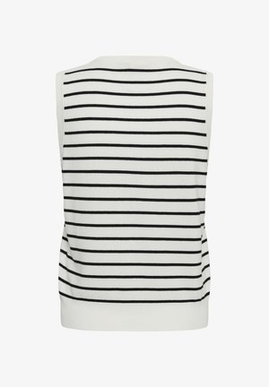 Kaffe, KALIZZA STRIPED SLIPOVER - Top - chalk black stripe