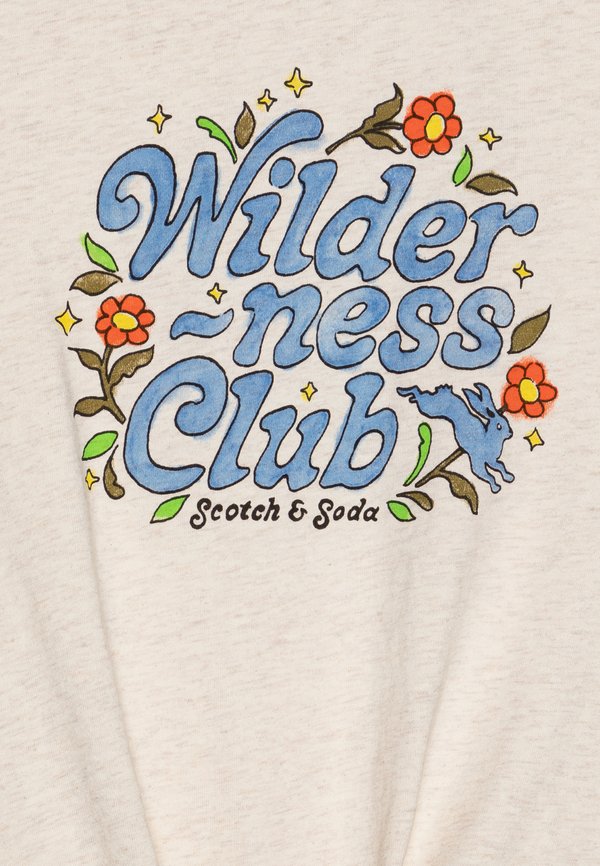 KNOTTED WITH ARTWORKS - Print T-shirt - soft ice melange2