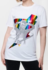 Paradiso Clothing DAVID BOWIE HOLOGRAPHIC UNISEX - Print T-shirt - white