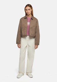 Dickies LINED EISENHOWER CROP W REC - Chaqueta de entretiempo - mushroom