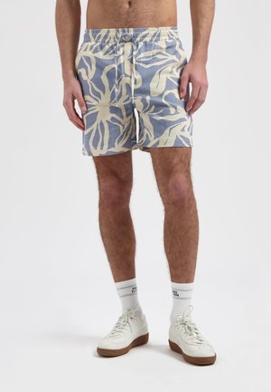 PLANTS SLUB - Shorts - dusty blue