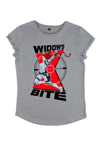 Henry Tiger BLACK WIDOW MOVIE WIDOW BITE - T-shirts print - melange grey