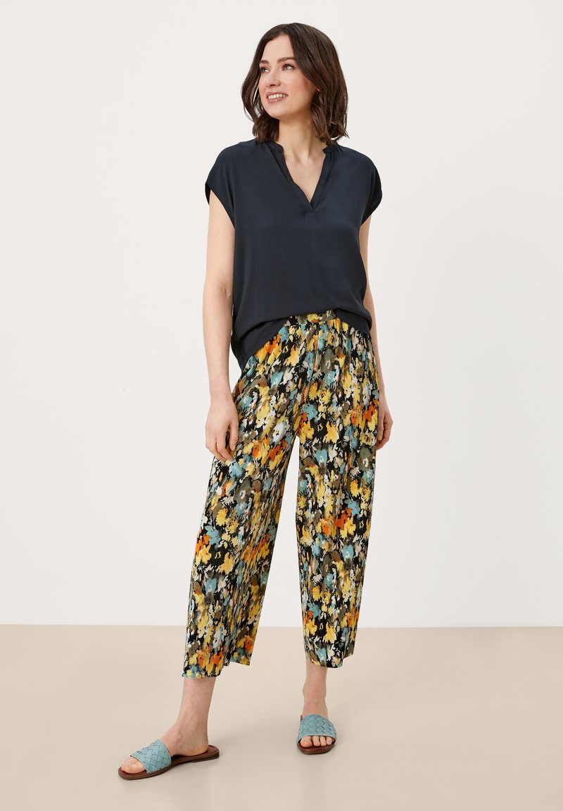 Damen Chinos | s.Oliver REGULAR FIT Stoffhose blue graphite aop/dunkelblau - TK03438 Damen Chinos | s.Oliver REGULAR FIT Stoffhose blue graphite aop/dunkelblau - TK03438