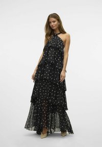 Vero Moda FELICIA RUFFLE - Proginė apranga - black