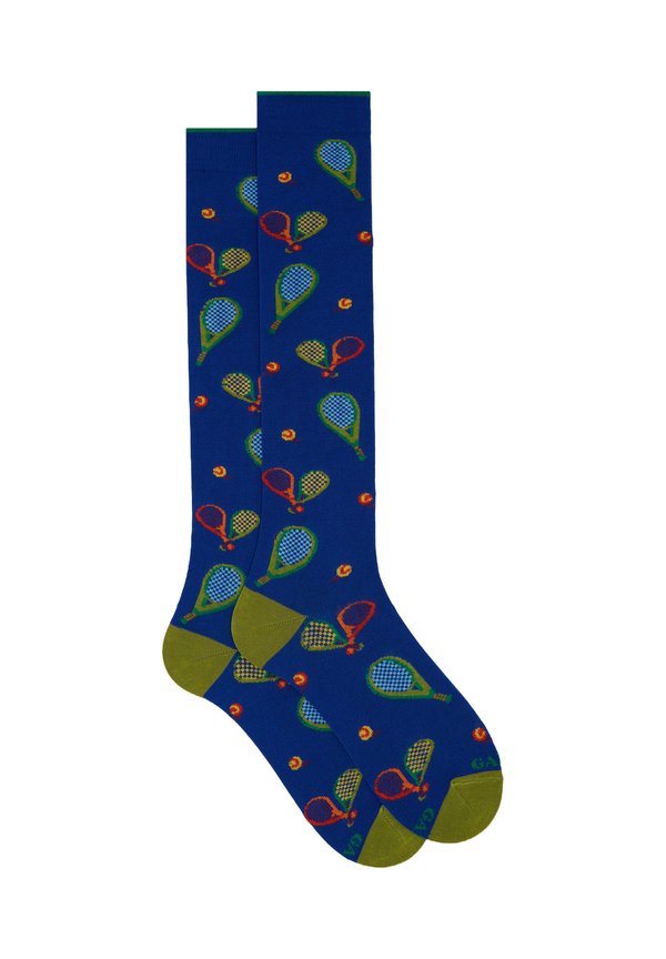 WITH RACKET PATTERN - Socken - blu