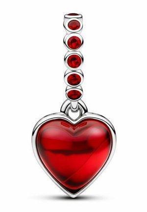 DOUBLE  EN FORME DE CŒUR  - Ciondolo - argenté